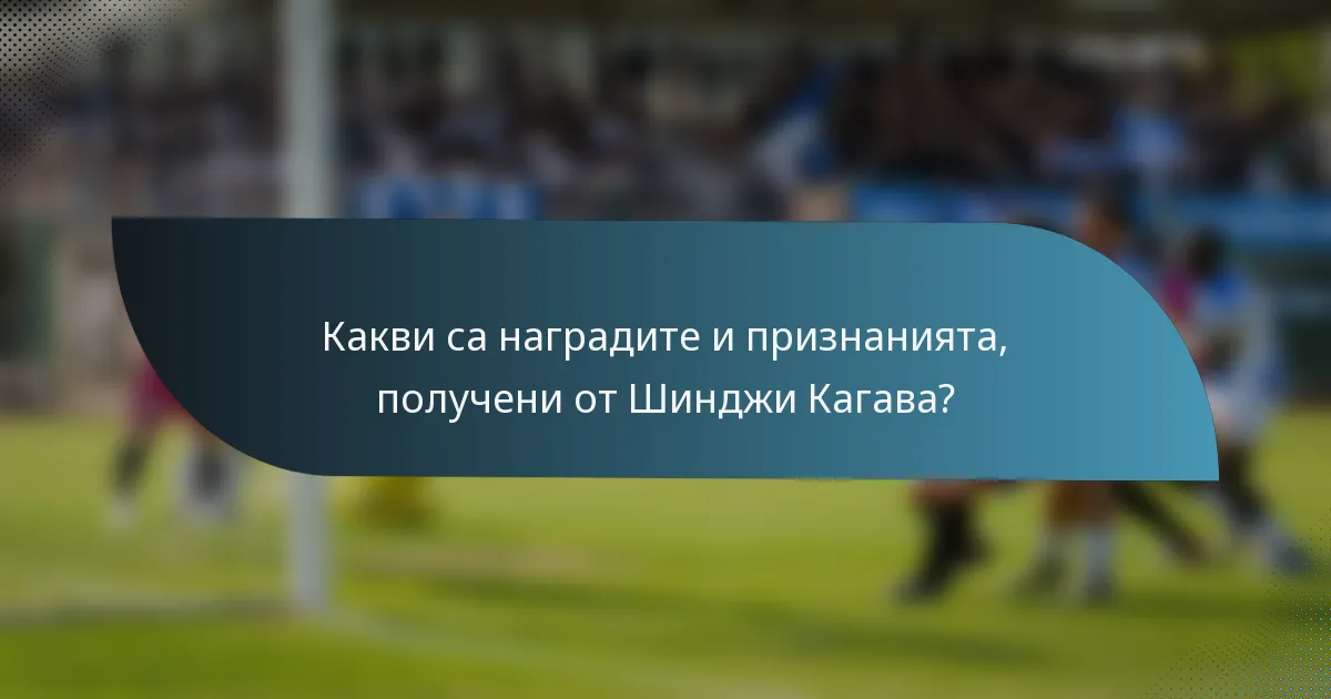 Какви са наградите и признанията, получени от Шинджи Кагава?